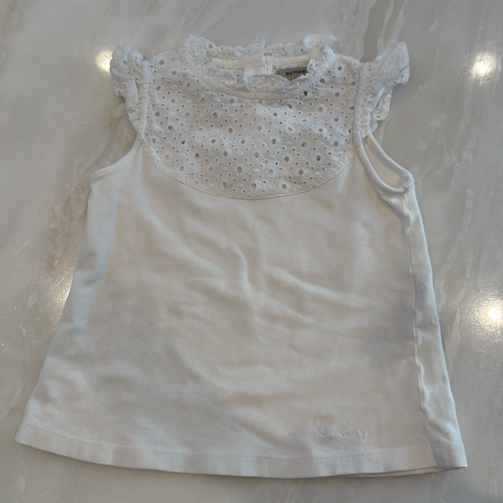 Burberry Girl’s top, white, size 3